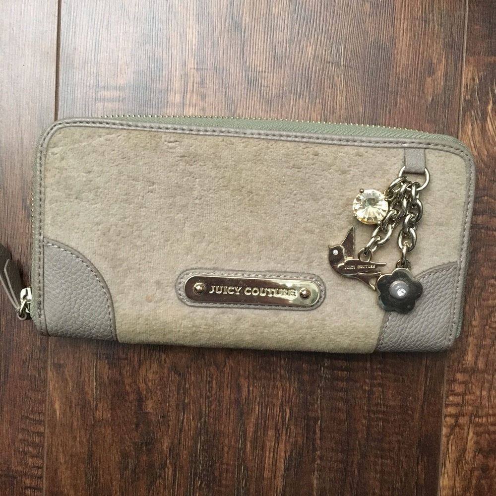 Juicy Couture velour wallet with charm